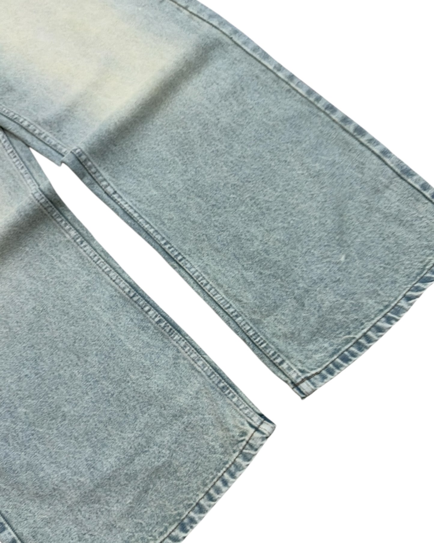 Sage Pale Green Super Baggy Wide Fit Jeans