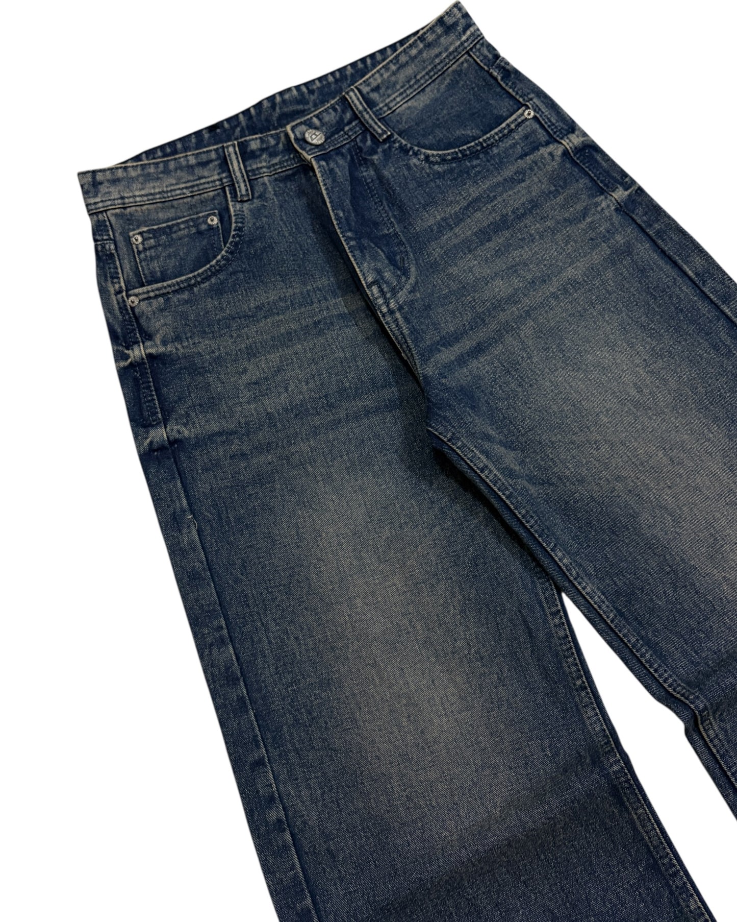 Dusty Vintage Blue Wide Fit Jeans