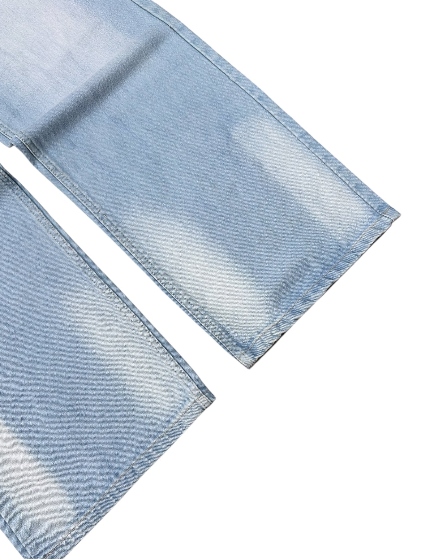 Ice Storm Wash Baggy Wide Fit Jeans