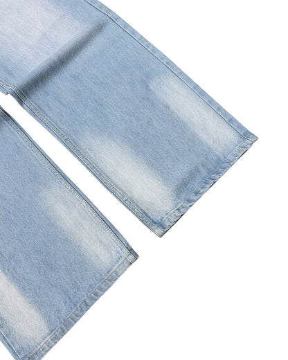 Ice Storm Wash Baggy Wide Fit Jeans