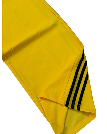 Relaxed Baggy Stripes Track Pant - Yellow