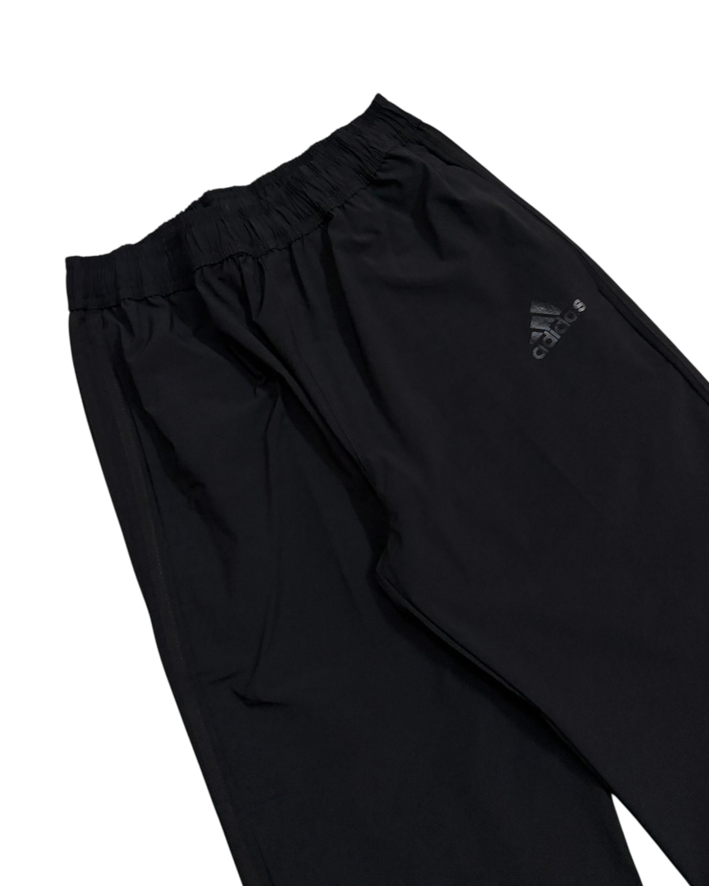 Relaxed Straight Stripes Track Pant - Full Black
