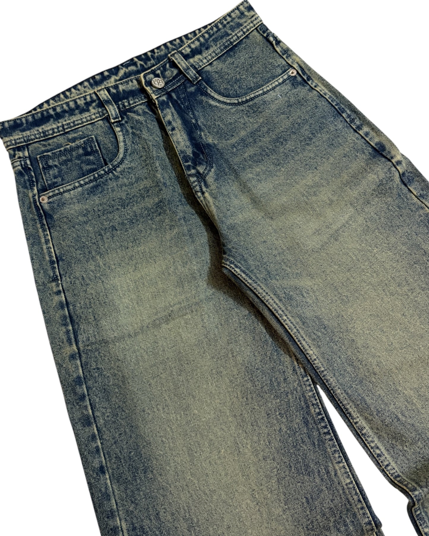 Dirty Vintage Wash Wide Fit Jeans