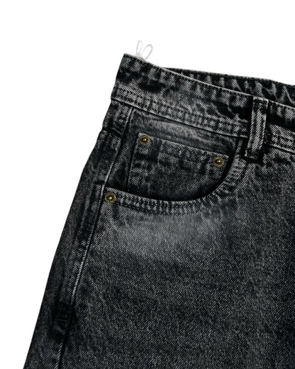 Grunge Grey Wide Fit Denim