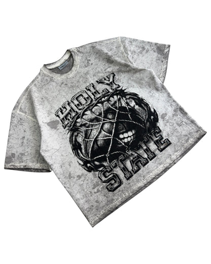 Boxy Fit Cropped Short Sleeve T-shirt