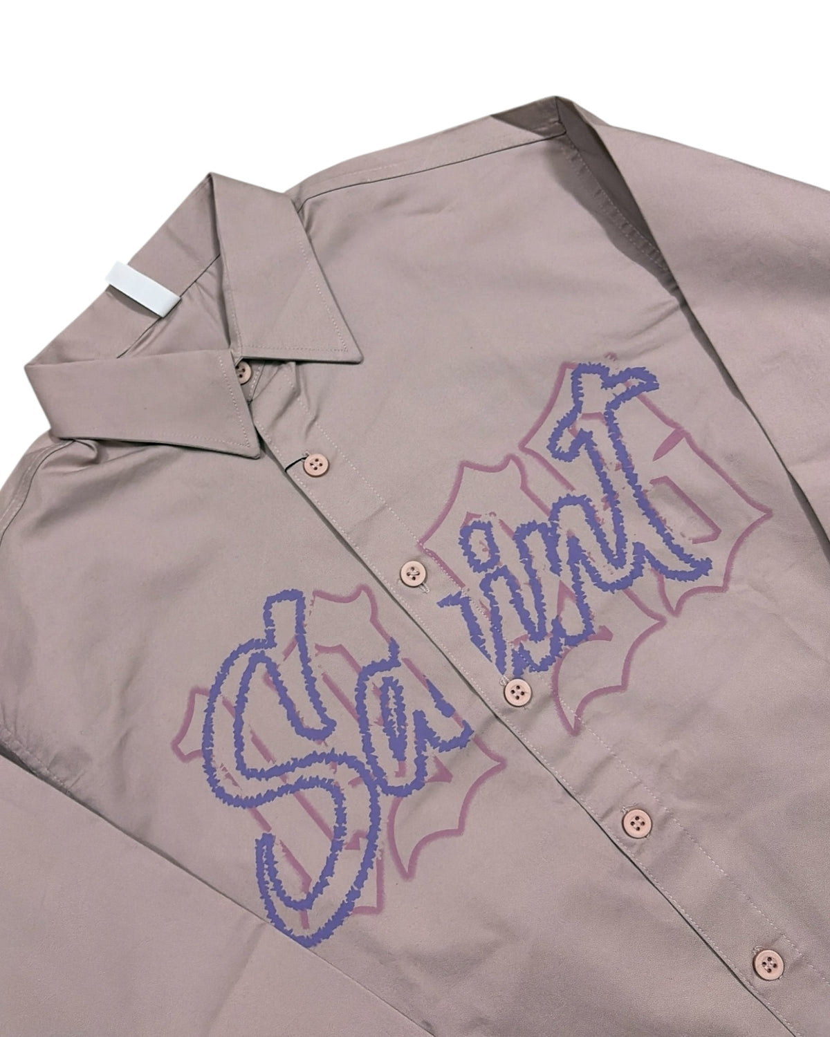 Saint Heavy Loose Baggy Shirt - Dusty Pink