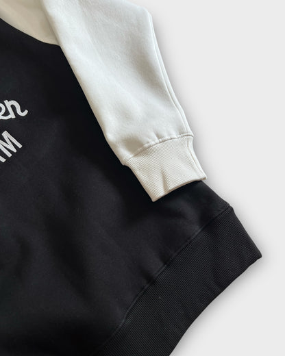 Charcoal Contrast Polo Sweatshirt