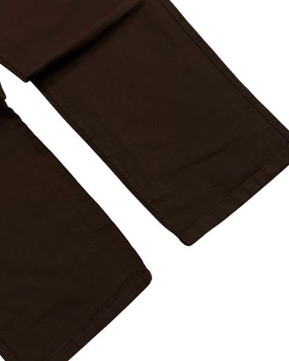 Linen Baggy Pants - Dark Brown