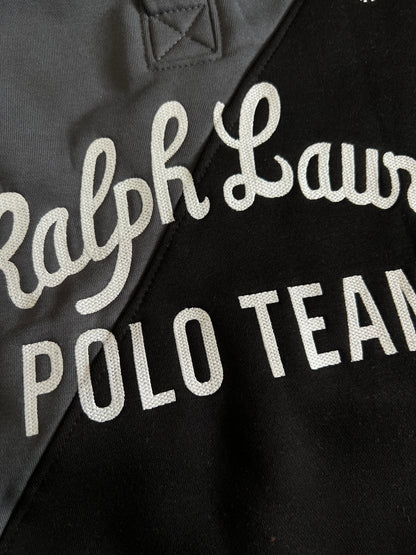 Charcoal Contrast Polo Sweatshirt