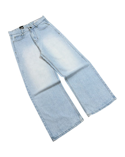 Cloudy Ice Blue Super Baggy Wide Fit Jeans