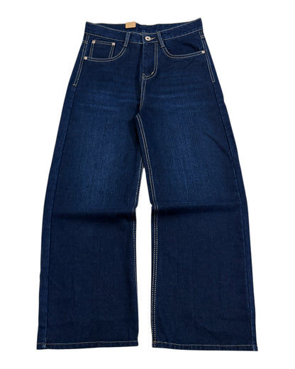 Dark Indigo Wide Fit Jeans