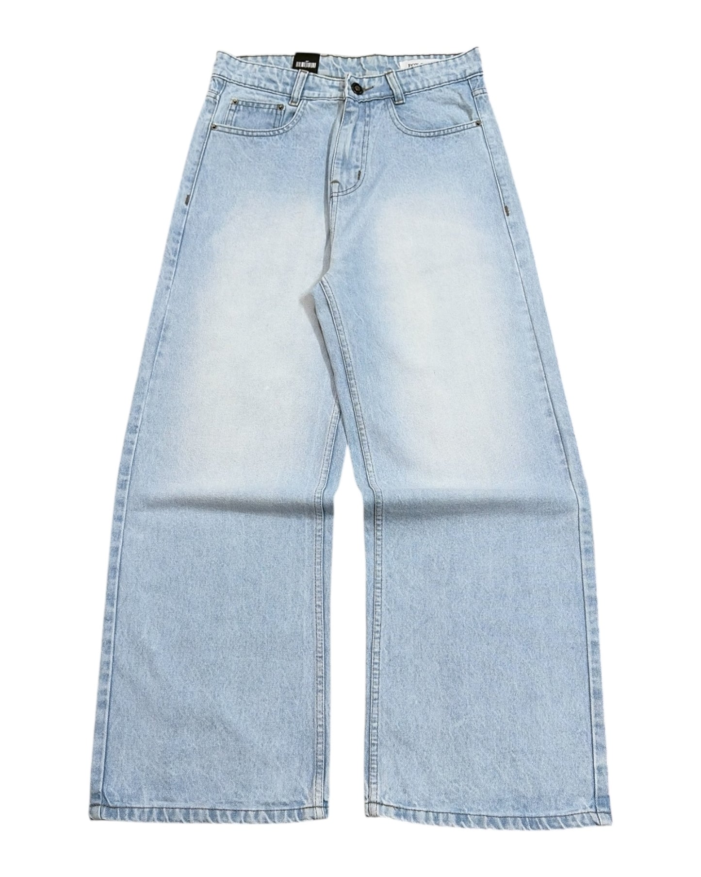 Cloudy Ice Blue Super Baggy Wide Fit Jeans