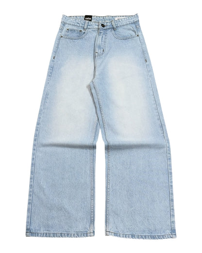 Cloudy Ice Blue Super Baggy Wide Fit Jeans