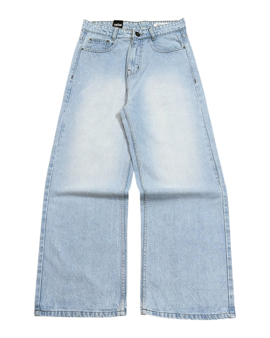Cloudy Ice Blue Super Baggy Wide Fit Jeans