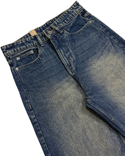Dark Blue Vintage Wide Fit Jeans