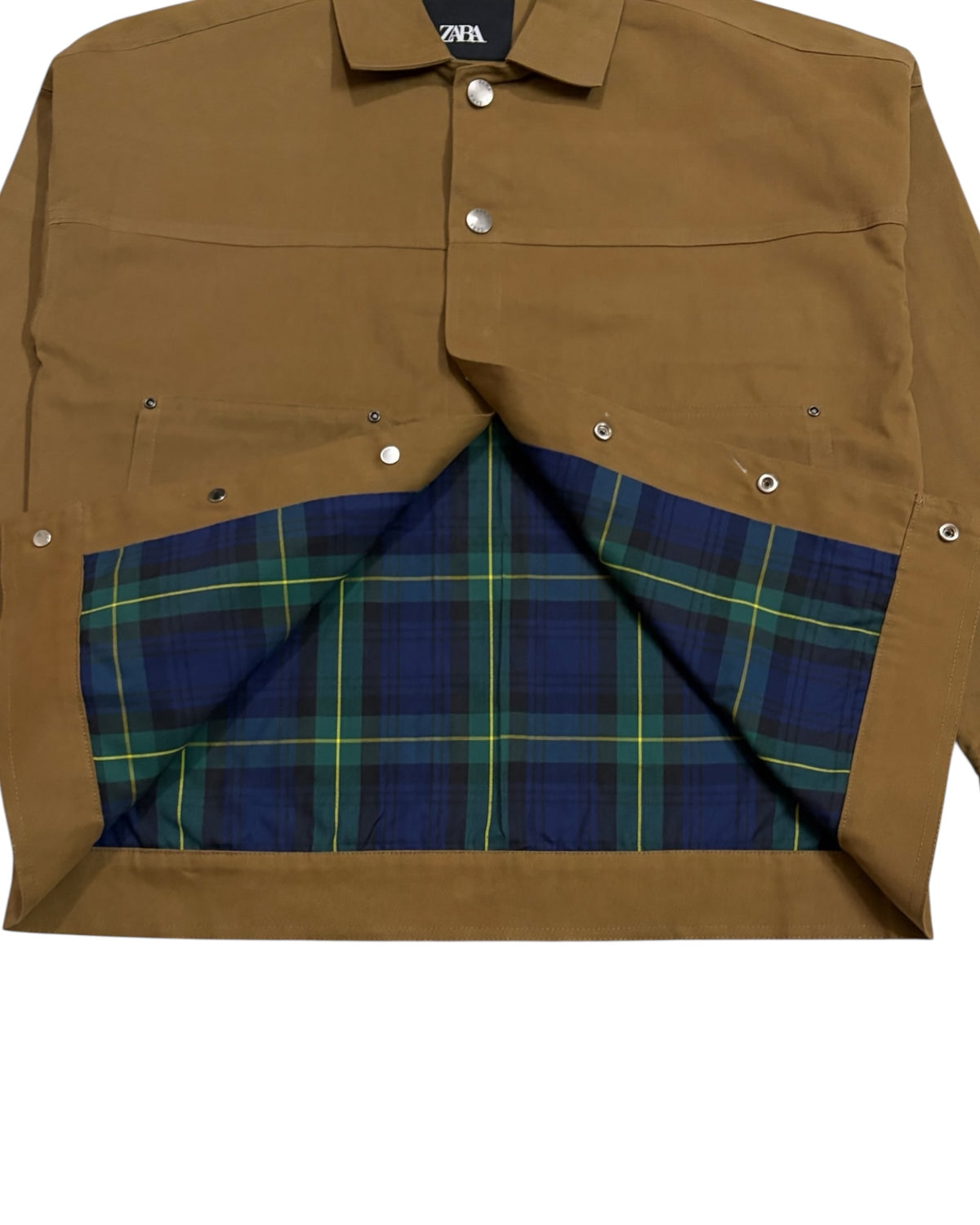 Workwear Boxy Cropped Jacket - Tan