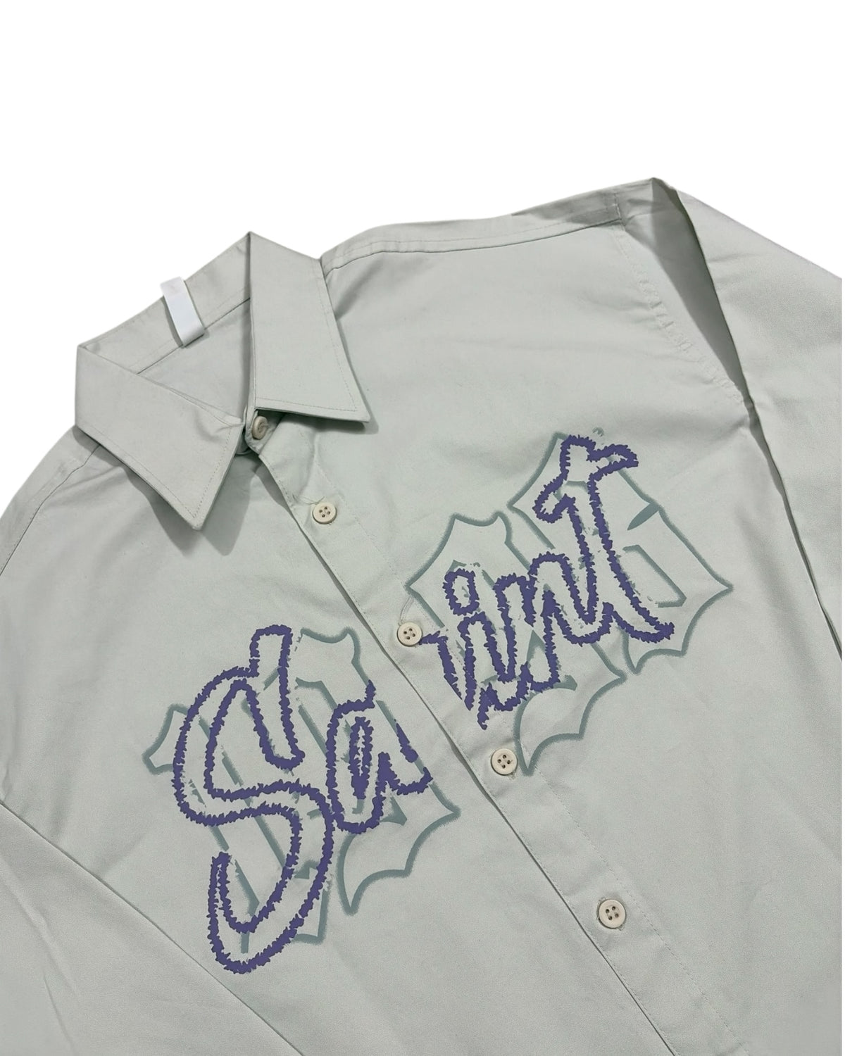 Saint Heavy Loose Baggy Shirt - Off-White