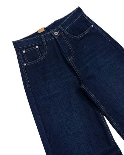 Dark Indigo Wide Fit Jeans
