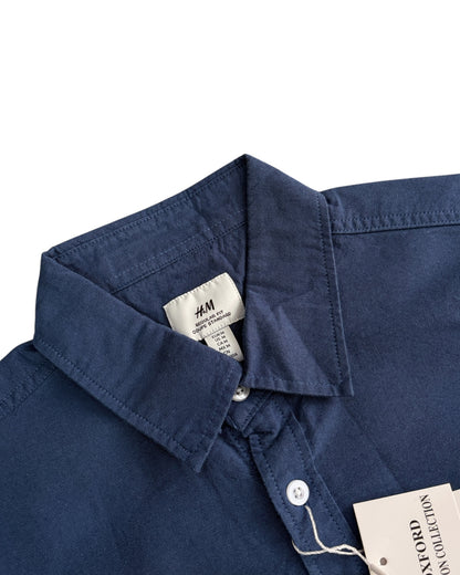 Oxford Regular Fit Shirt - Muted Navy Blue