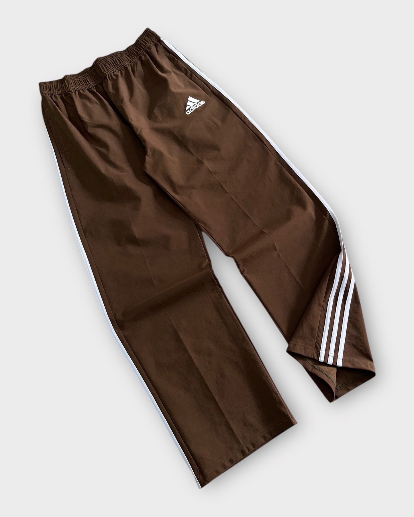 Baggy 3 Stripes Track Pant - Brown