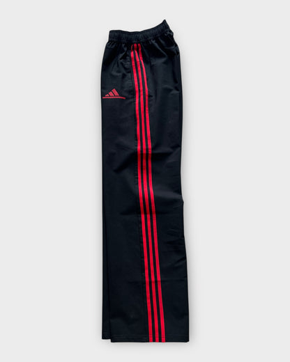 Baggy 3 Stripes Track Pant - Black/Red