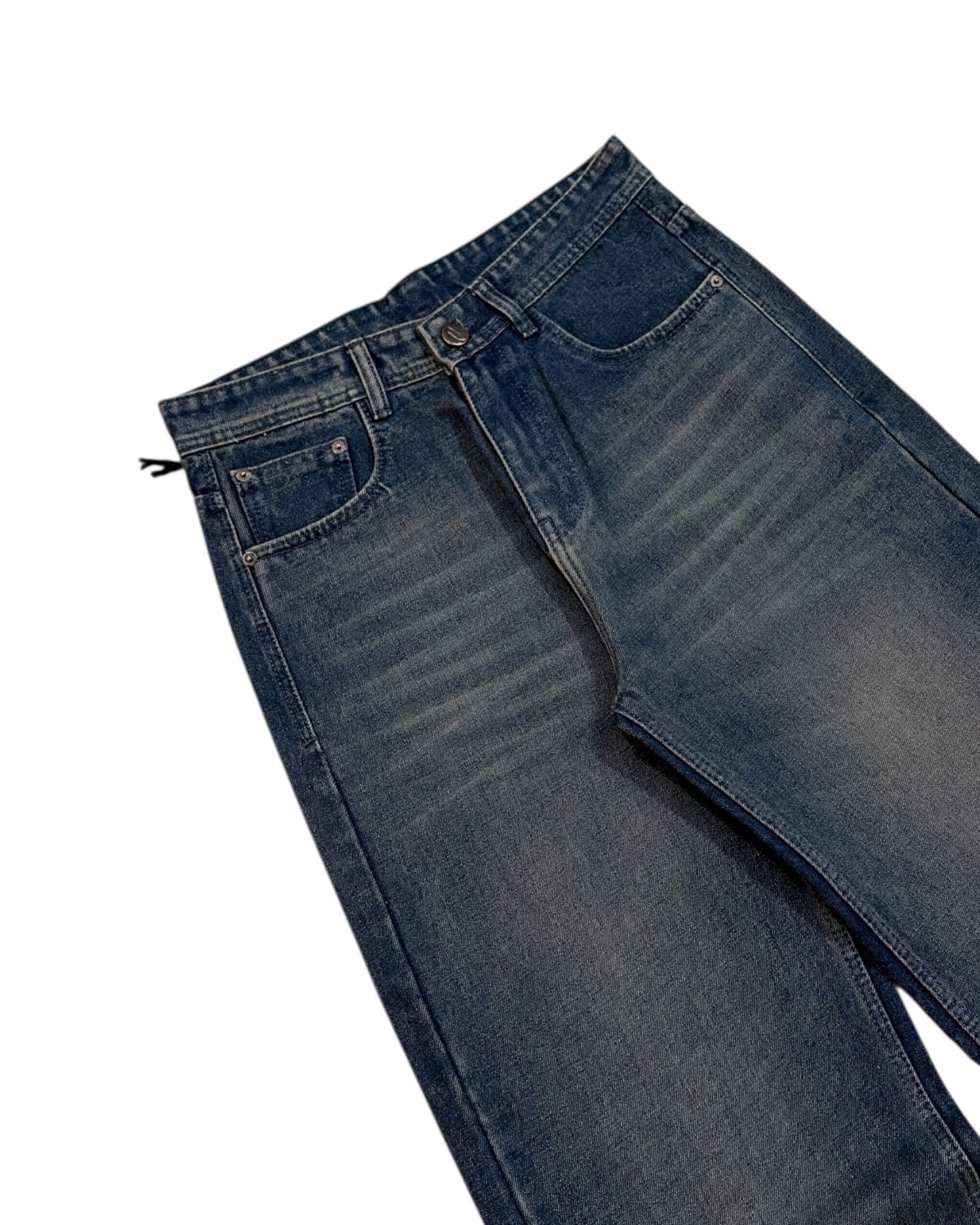 Dusty Blue Baggy Wide Fit Jeans