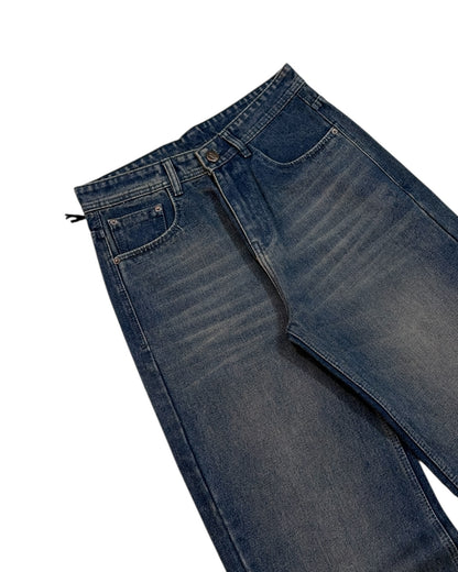 Dusty Blue Baggy Wide Fit Jeans