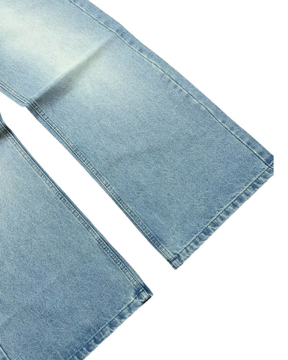 Blue Ocean Faded Wide Fit Jeans