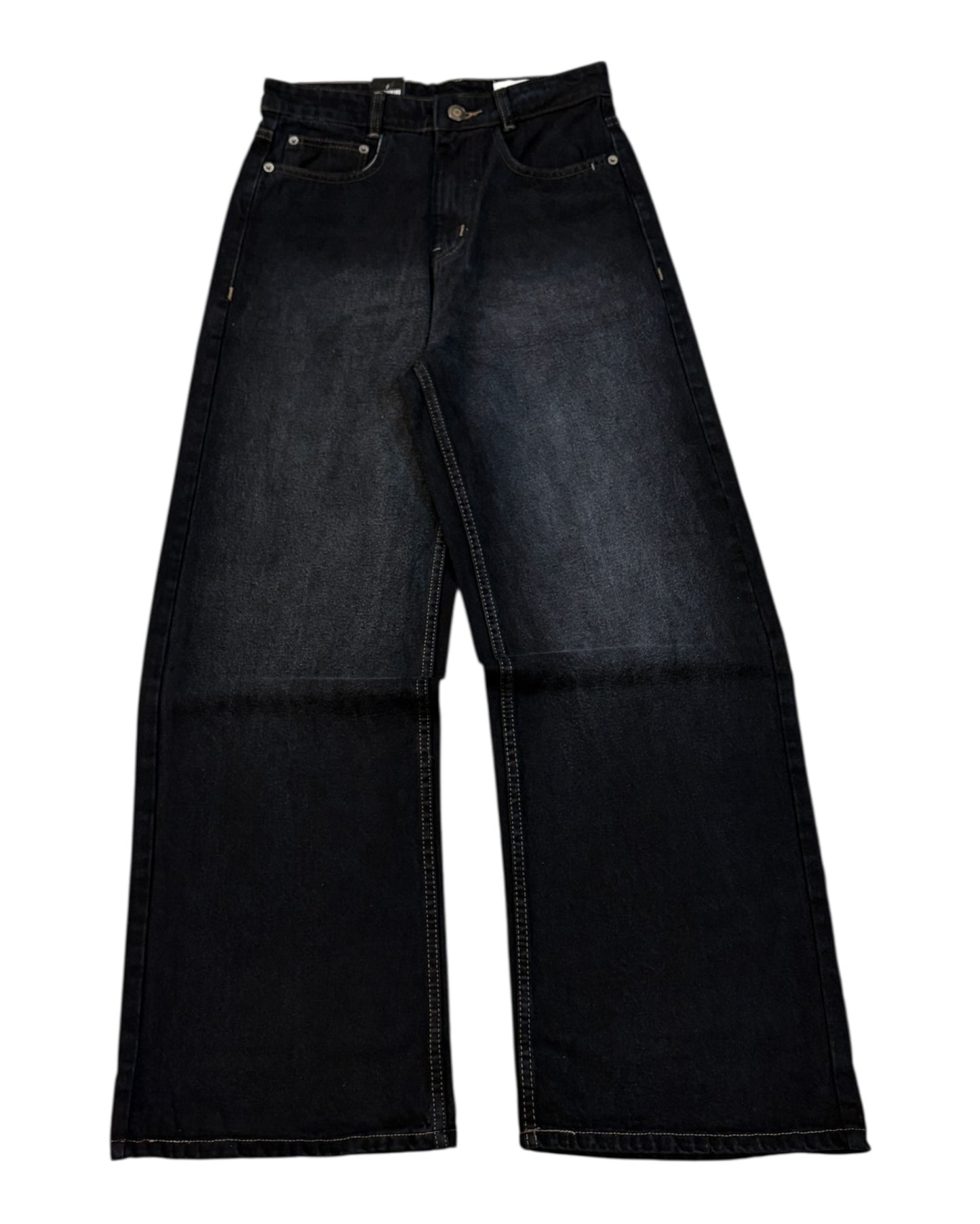Dark Black Faded Super Baggy Fit Jeans