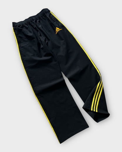 Baggy 3 Stripes Track Pant - Black/Yellow