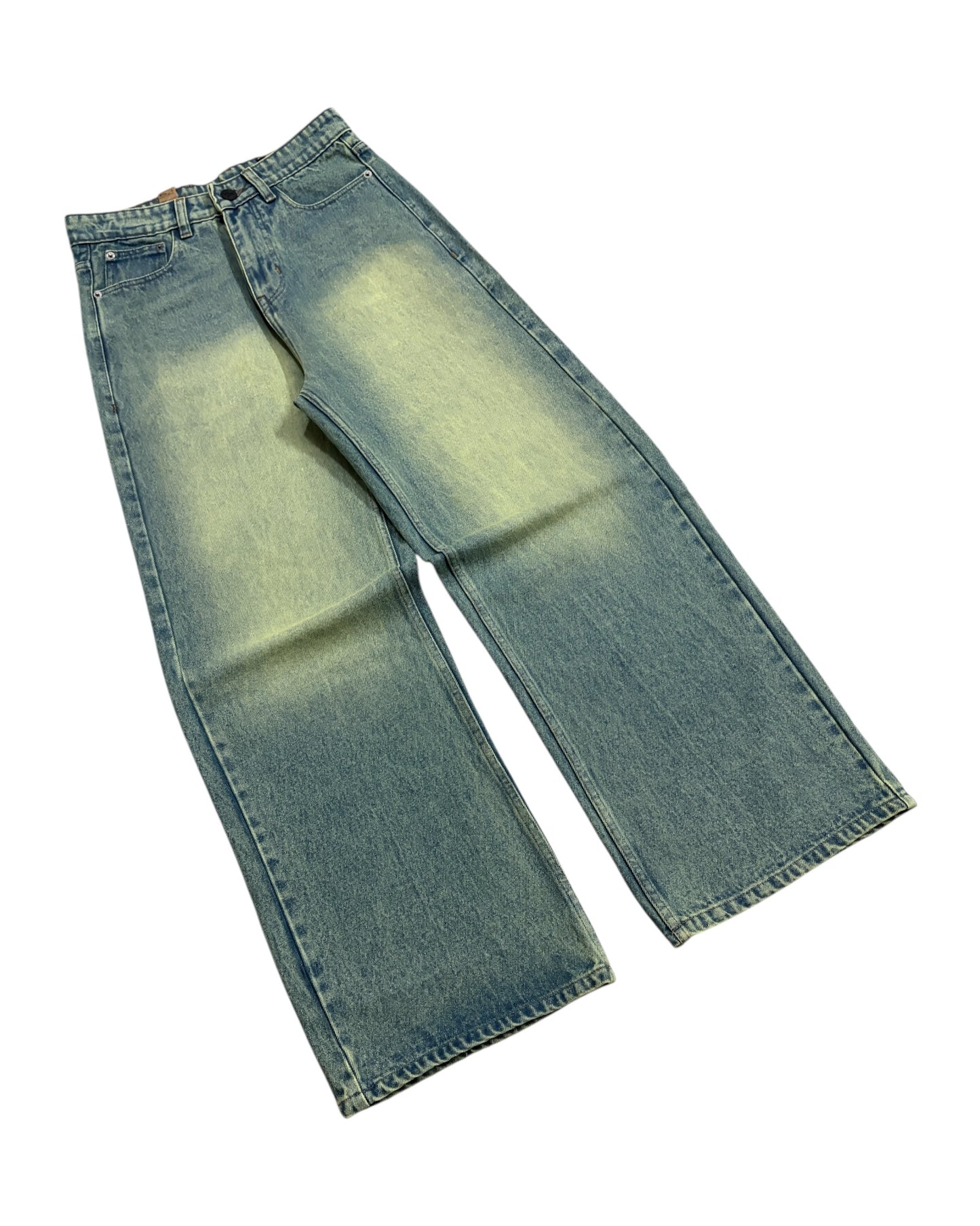 Sage Tint Green Wide Fit Jeans