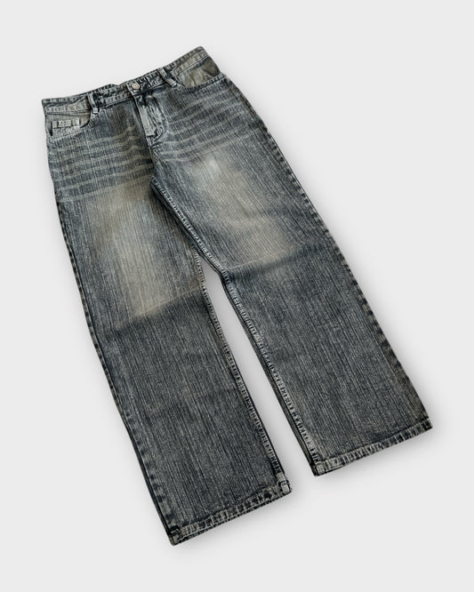 Grey Grunge Vintage Jeans