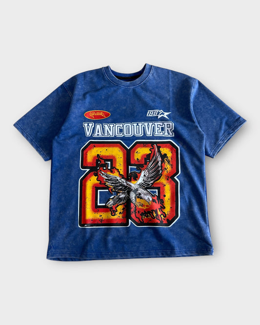 Washed Graphic Heavyweight T-shirt - Vintage Blue