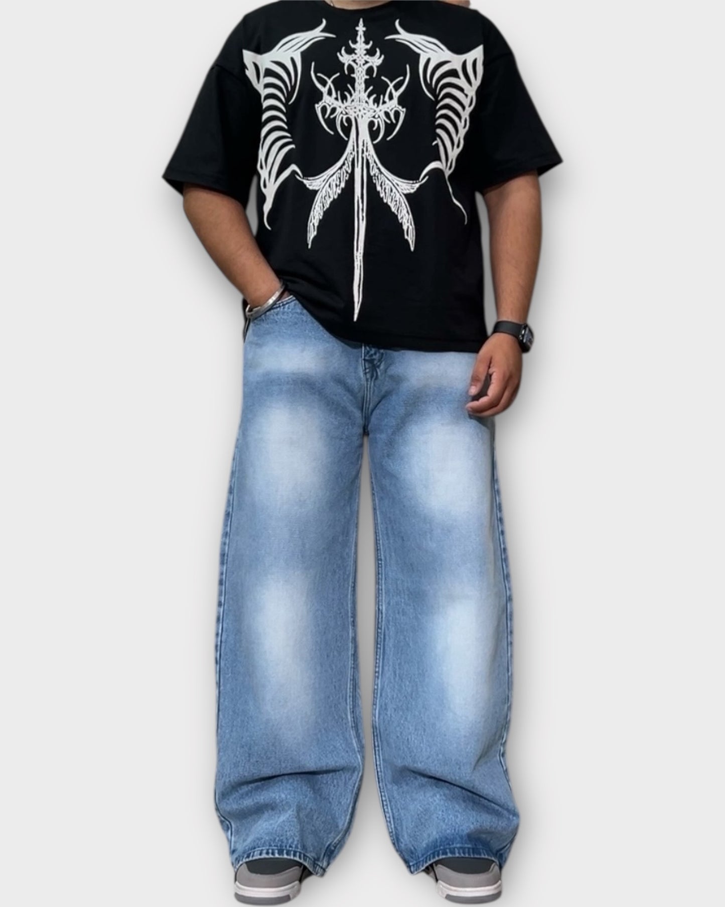 Frost Fade Wide Leg Denim