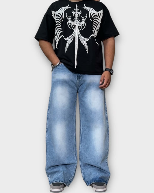 Frost Fade Wide Leg Denim