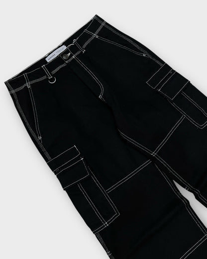Black Utility Loose Fit Cargo
