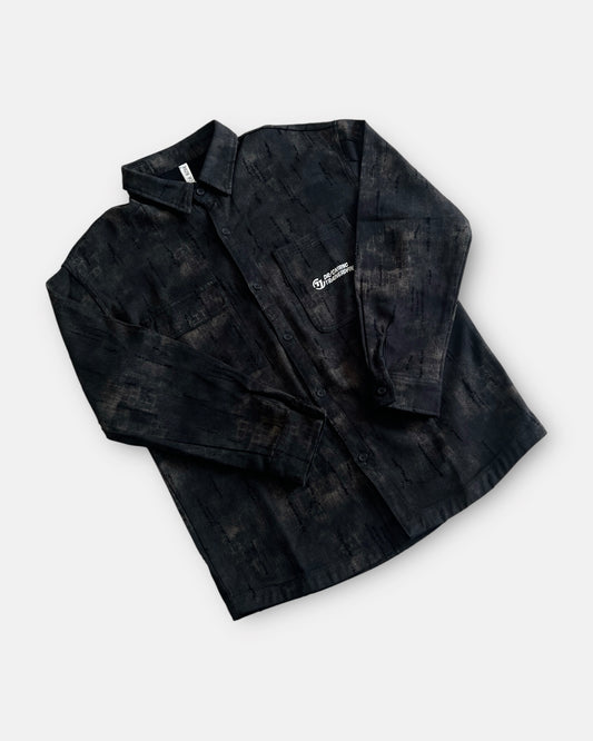 Faded Noir Denim Shacket