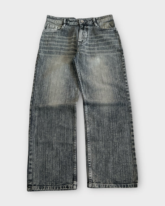 Grey Grunge Vintage Jeans