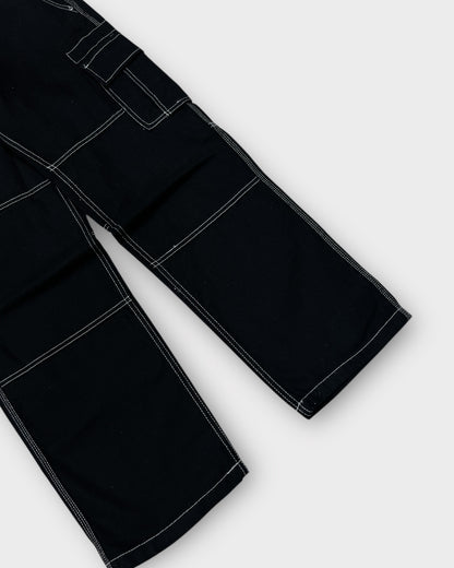 Black Utility Loose Fit Cargo