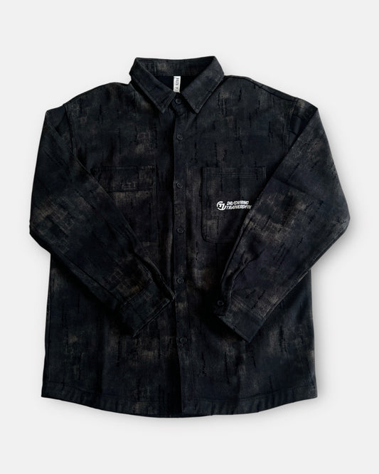 Faded Noir Denim Shacket