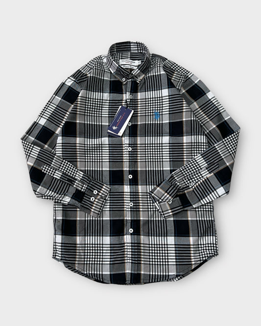 Classic Black Check Shirt Regular Fit