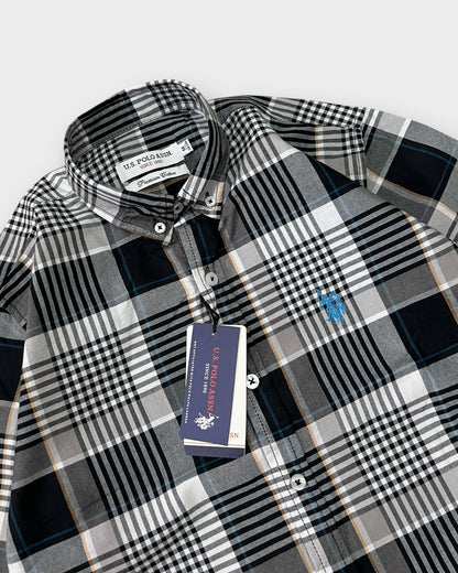 Classic Black Check Shirt Regular Fit