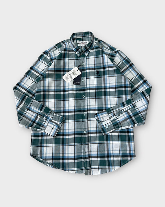 Classic Green Check Shirt Regular Fit