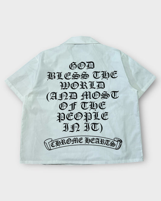 White Chrome Street Boxy Cut Shirt