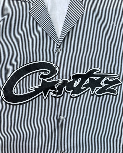 Grey Striped Cortiez Boxy Cut Shirt
