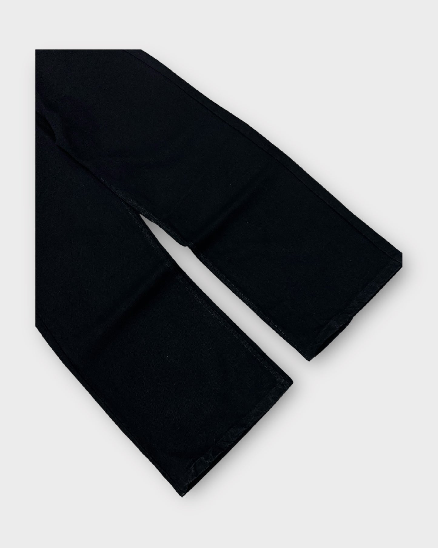 Jet Black Wide Leg Denim