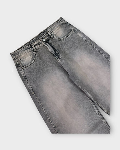Tinted Grey Wide Leg Denim