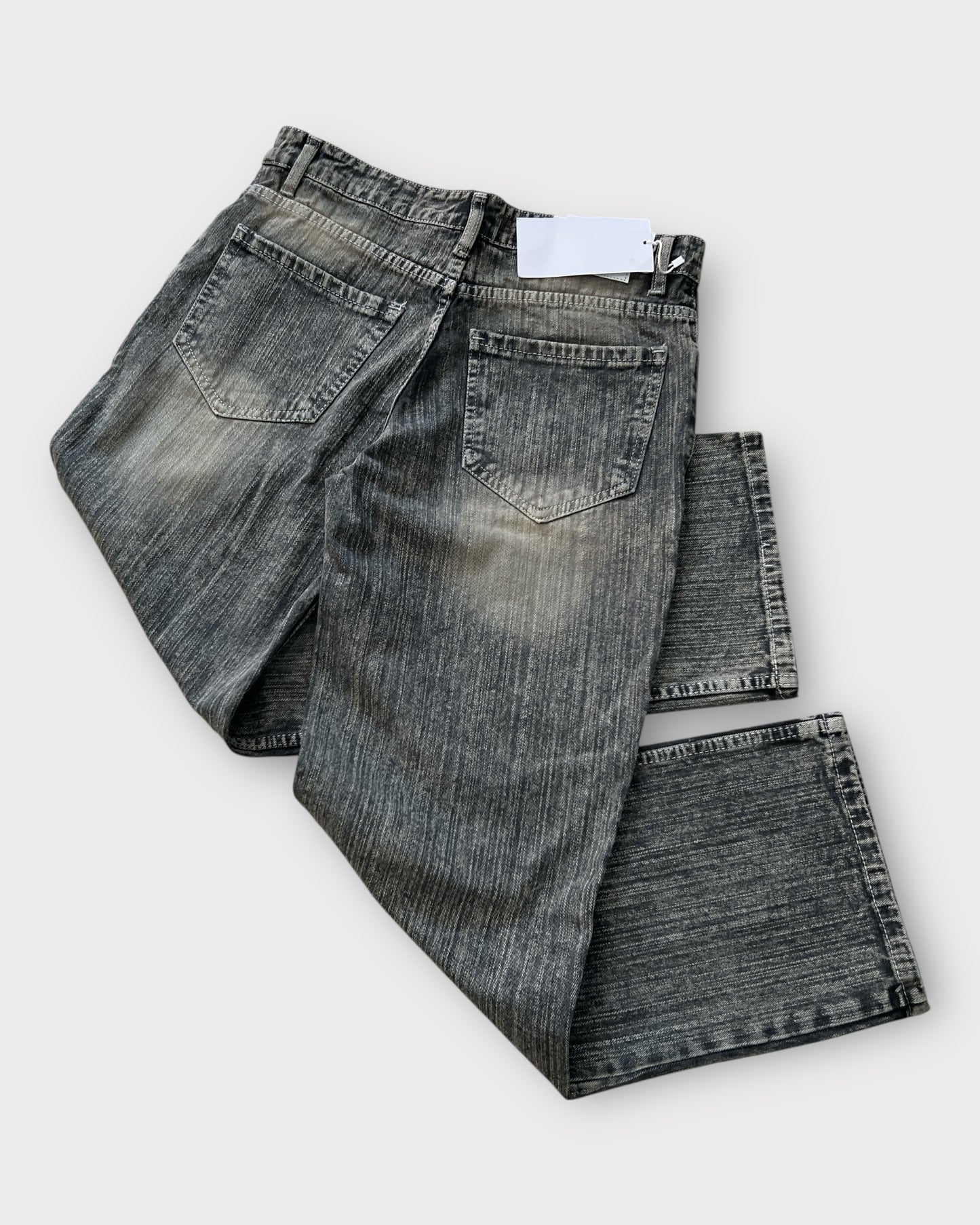 Grey Grunge Vintage Jeans