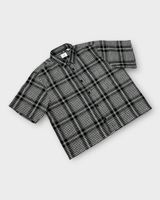 Microcheck Boxy Shirt
