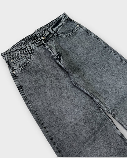 Light Charcoal Grey Wide Leg Baggy Jeans